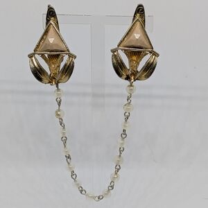 Vintage Cardigan Sweater or Dress Clip Mid-century Boho Bohemian